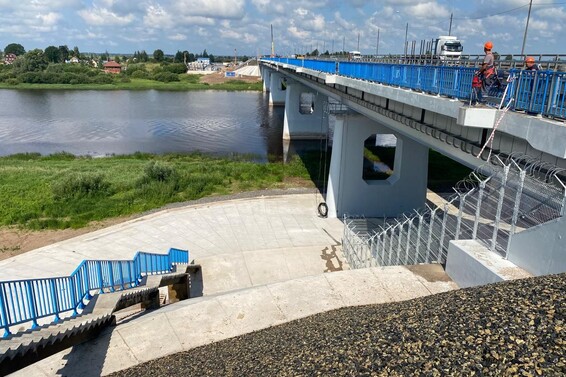 Завершён капитальный ремонт моста через р. Волхов